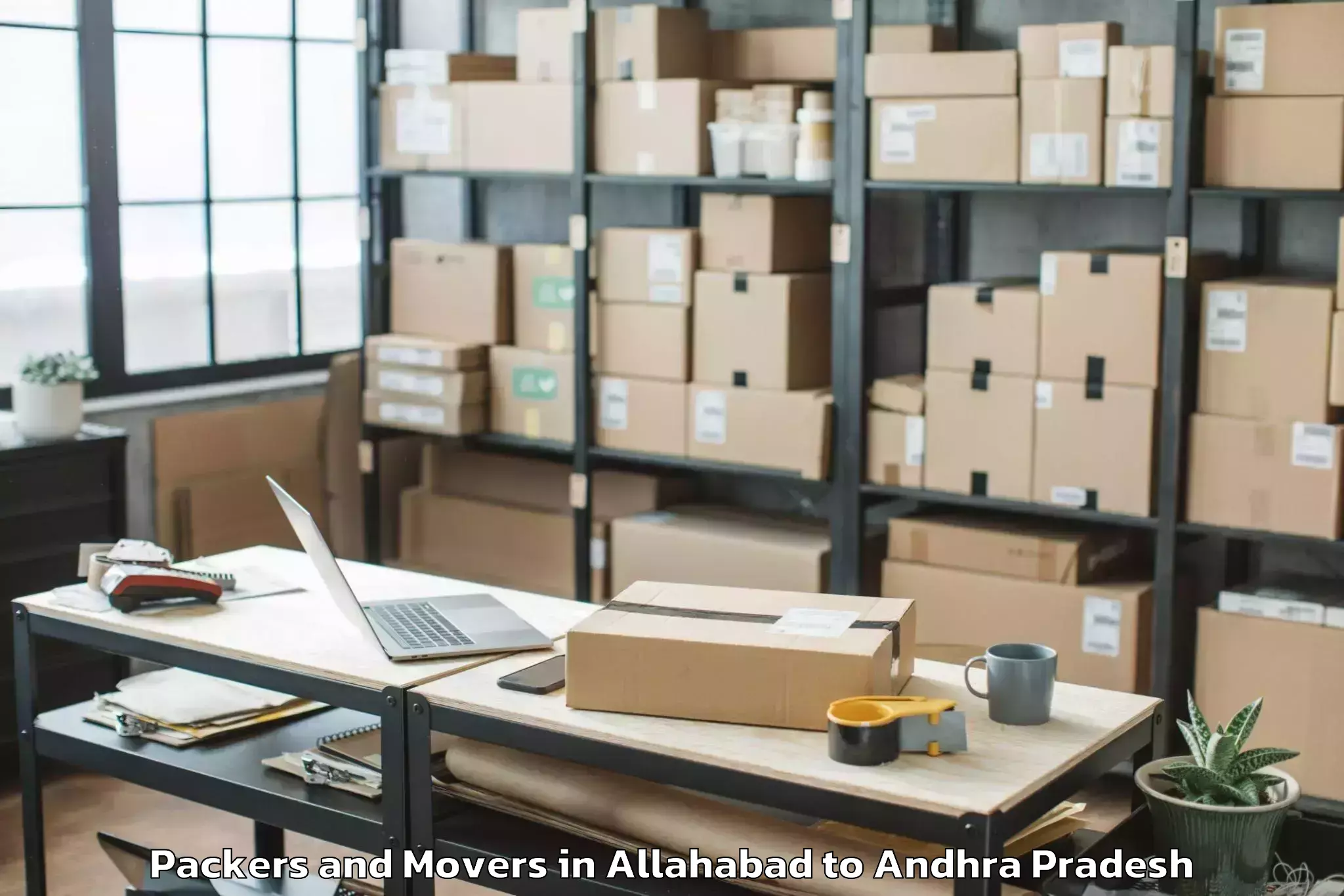 Quality Allahabad to Maddikera East Packers And Movers